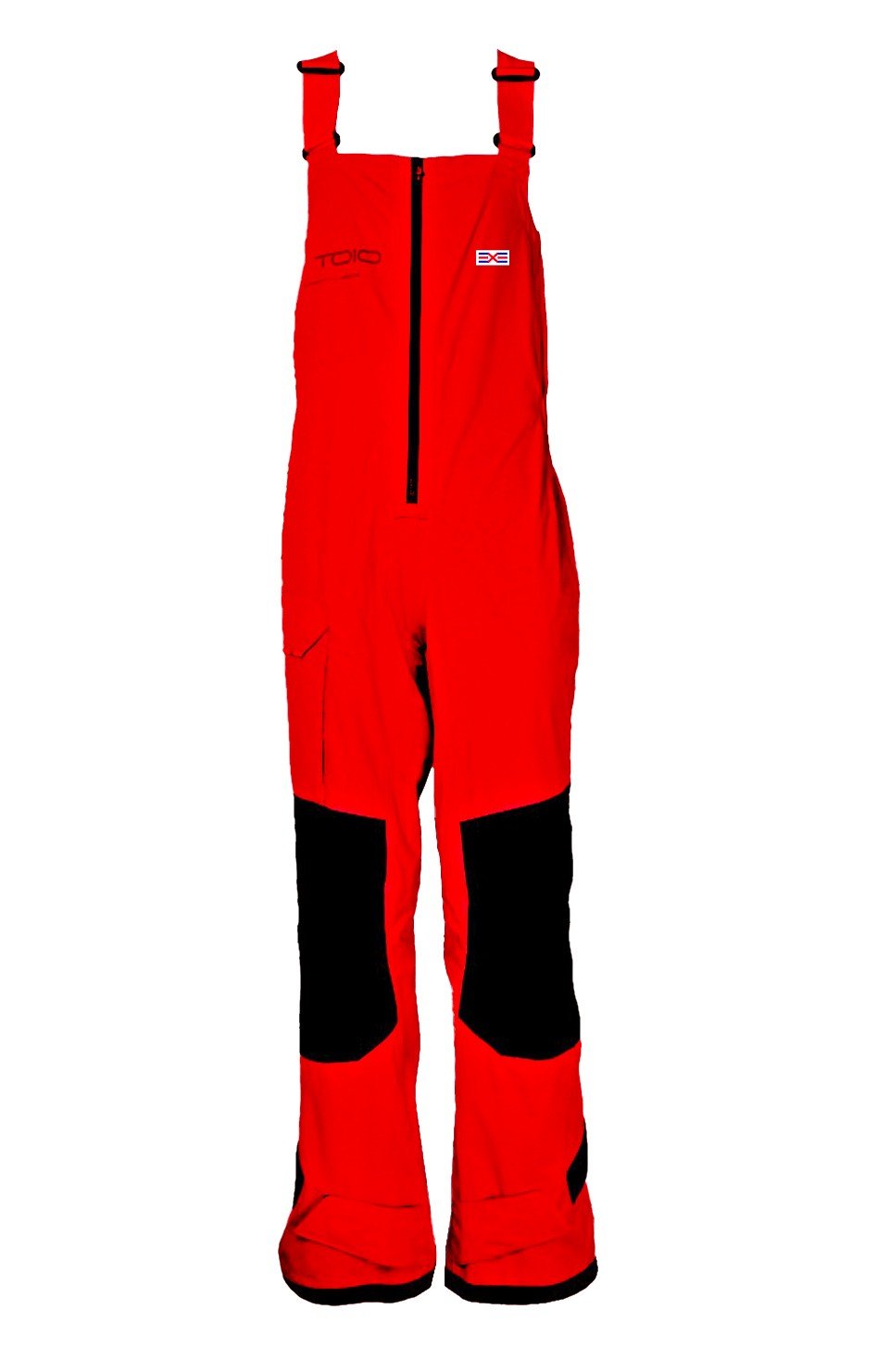 Forza 1 salopette bibs con marchietto CVC rossa